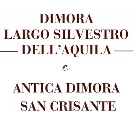 Dimora Largo Silvestro Dell'Aquila- Centro Storico Villa Exterior foto